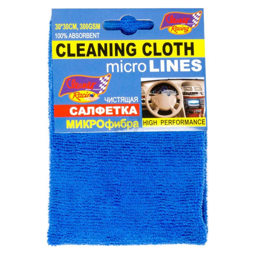 

Салфетка-микрофибра Cleaner Racing 30x30cm Микс MF-0.5 / 36334, Cleaner Racing