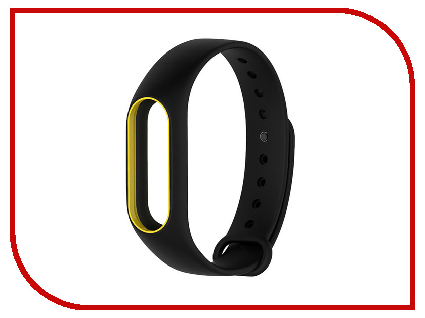 

Aксессуар Ремешок Apres for Xiaomi Mi Band 2 Black-Yellow, Xiaomi Mi Band 2