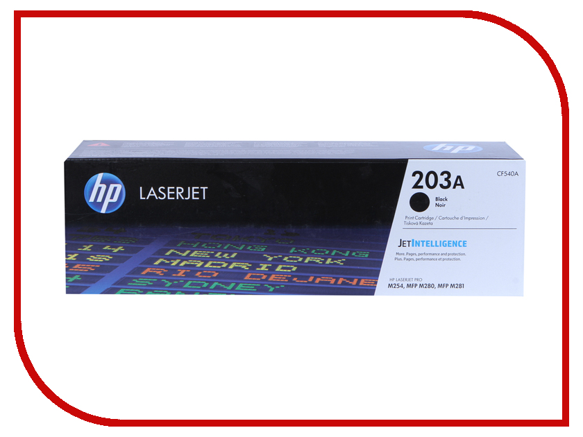 

Картридж HP 203A CF540A Black для LaserJet Pro MFP M254/M280/M281, CF540A