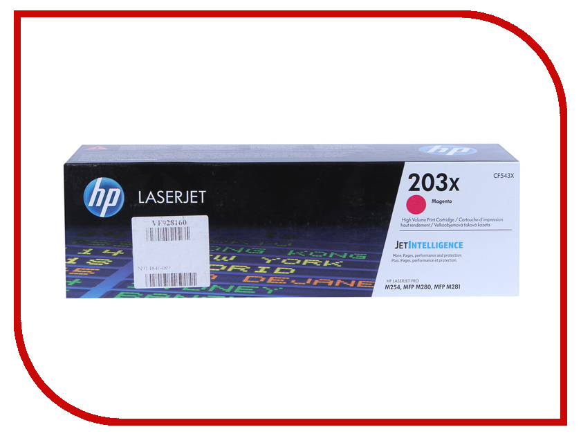 

Картридж HP 203X CF543X Magenta для LaserJet Pro MFP M254/M280/M281