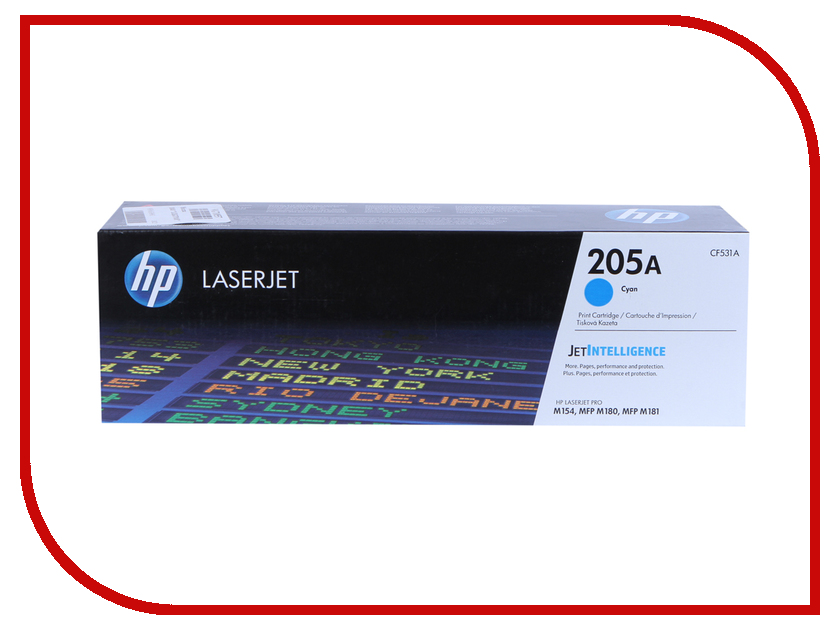 

Картридж HP 205A CF531A Cyan для M180n/M181fw