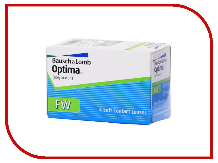 

Контактные линзы Bausch & Lomb Optima FW (4 линзы / 8.7 / -1)