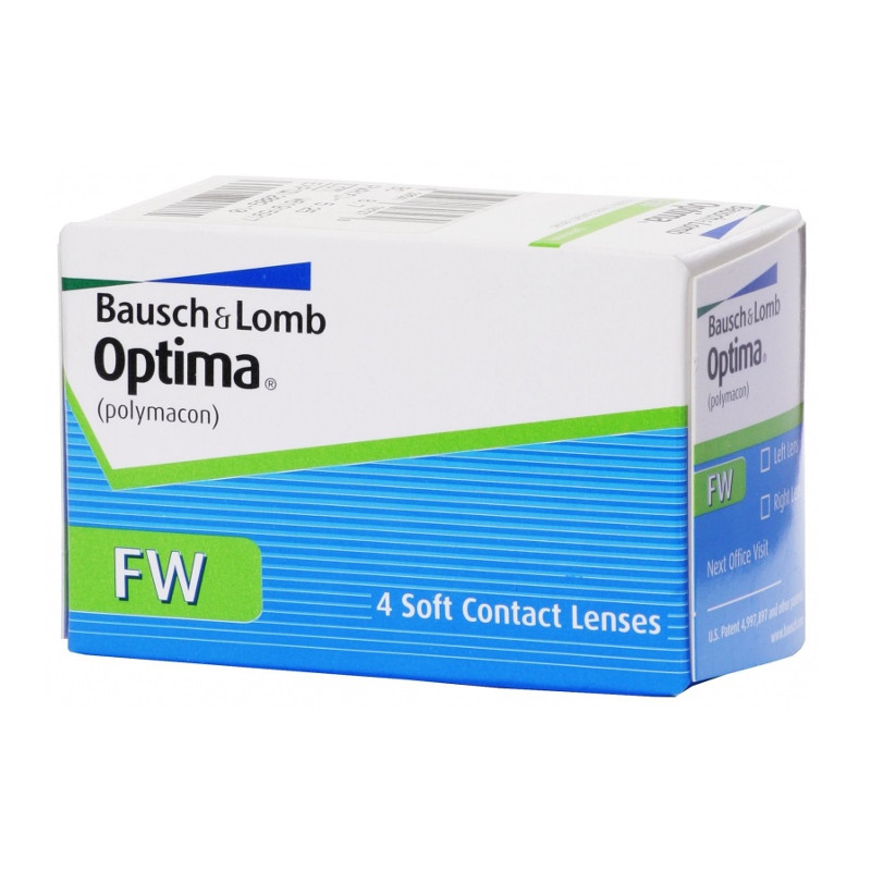 фото Контактные линзы bausch & lomb optima fw (4 линзы / 8.7 / -0.75) bausch &amp; lomb