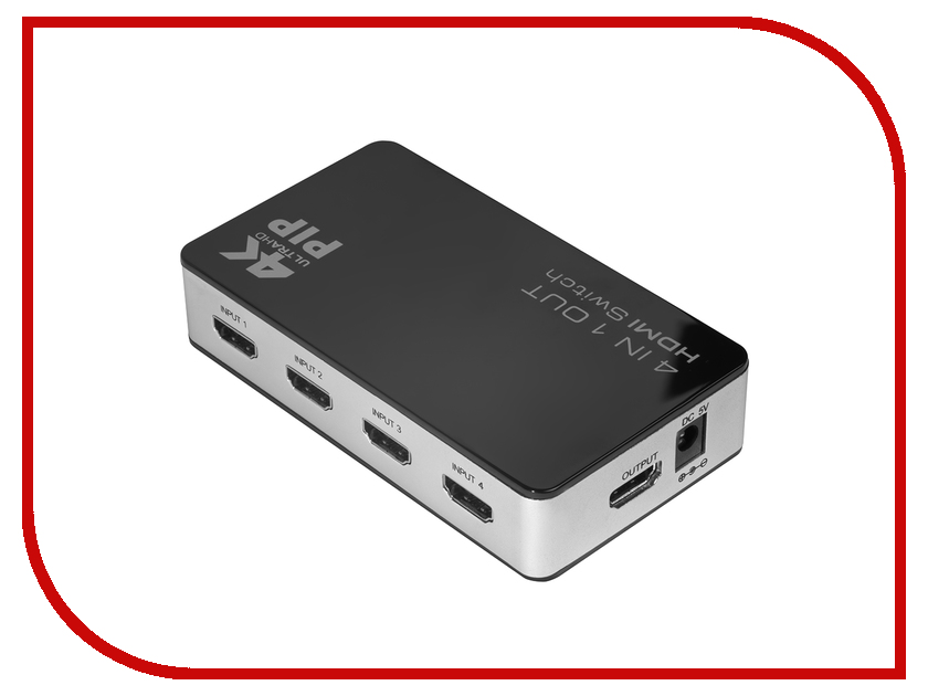 

Сплиттер Greenconnect Greenline Переключатель GL-v401P HDMI 4к1 + PIP