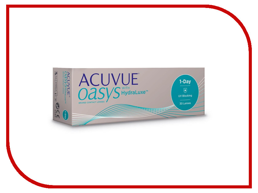 фото Контактные линзы Johnson & Johnson 1-Day Acuvue Oasys with HydraLuxe (30 линз / 8.5 / -0.5) Johnson &amp; johnson