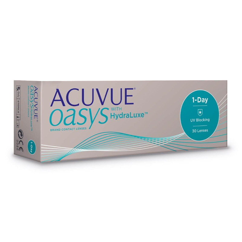 фото Контактные линзы johnson & johnson 1-day acuvue oasys with hydraluxe (30 линз / 8.5 / -0.5) johnson &amp; johnson