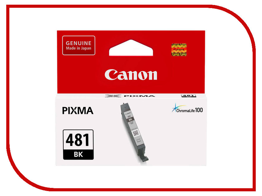 

Картридж Canon CLI-481 BK 2101C001 Black для Pixma TS6140/TS8140TS/TS9140/TR7540/TR8540, CLI-481 BK