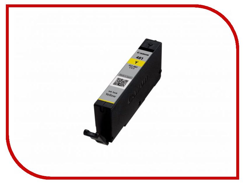 

Картридж Canon CLI-481 Y 2100C001 Yellow для Pixma TS6140/TS8140TS/TS9140/TR7540/TR8540