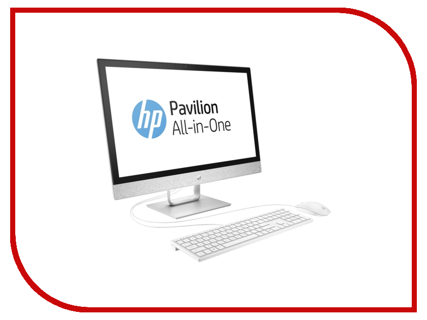 фото Моноблок HP Pavilion AIO 24-x003ur White 2MJ54EA (Intel Core i3-7100T 3.4 GHz/4096Mb/1000Gb + 16Gb SSD/Intel HD Graphics/Wi-Fi/Bluetooth/Cam/24/1920x1080/Touchscreen/Windows 10 64-bit)