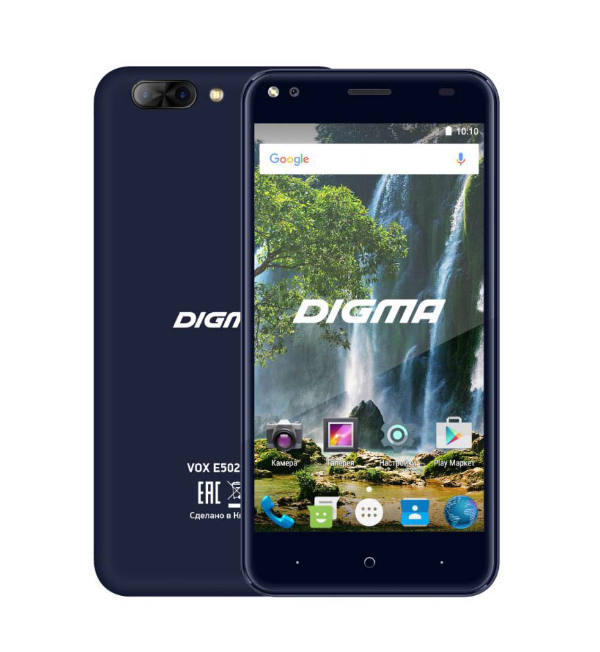 

Сотовый телефон Digma VOX E502 4G Dark Blue, E502 4G