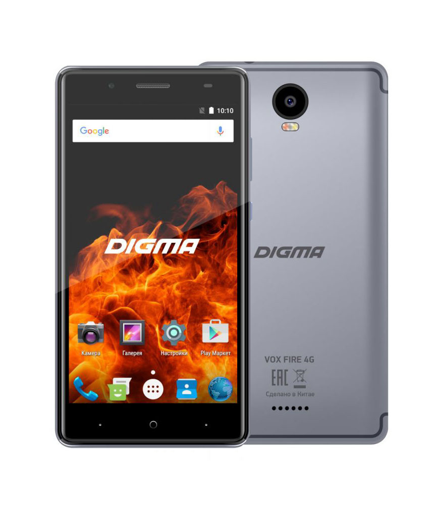 

Сотовый телефон Digma VOX FIRE 4G Gray, VOX FIRE 4G