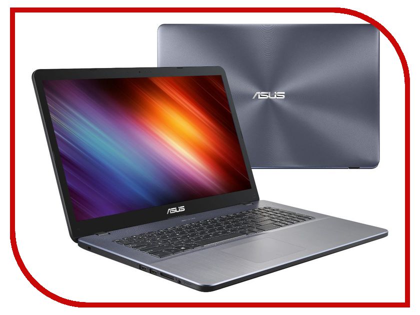 фото Ноутбук ASUS X705UQ-BX130 90NB0EY2-M01570 (Intel Core i3-7100U 2.4 GHz/4096Mb/500Gb/No ODD/nVidia GeForce 940M 2048Mb/Wi-Fi/Bluetooth/Cam/17.3/1600x900/Linux)