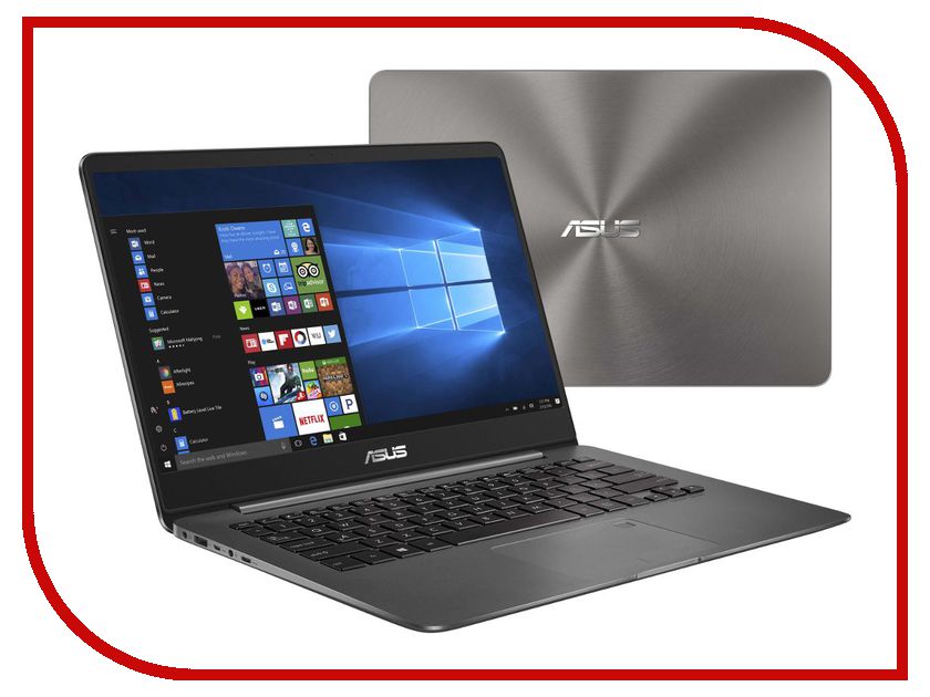 фото Ноутбук ASUS Zenbook UX430UA-GV088R 90NB0EC1-M10240 (Intel Core i3-7100U 2.4 GHz/8192Mb/256Gb SSD/No ODD/Intel HD Graphics/Wi-Fi/Bluetooth/Cam/14.0/1920x1080/Windows 10 64-bit)