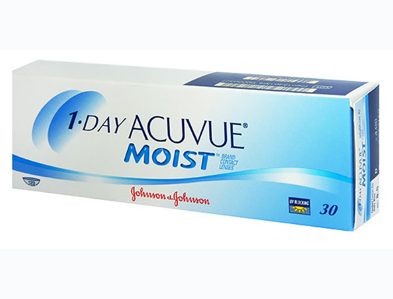 фото Контактные линзы johnson & johnson 1-day acuvue moist (30 линз / 8.5 / -1.75) johnson &amp; johnson