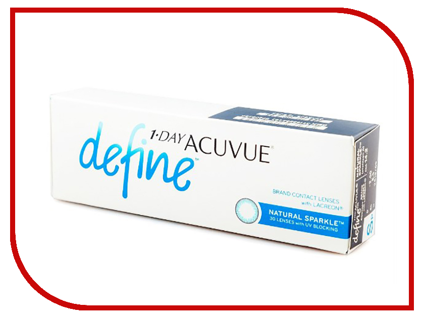 

Контактные линзы Johnson & Johnson 1-Day Acuvue Define (30 линз / 8.5 / -1.25) Natural Sparkler