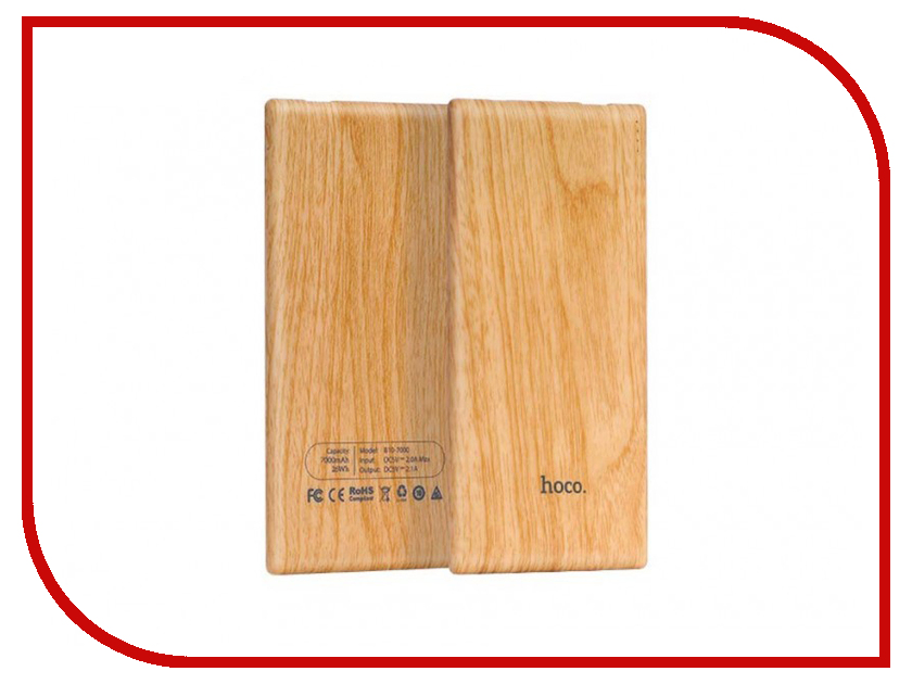 фото Аккумулятор HOCO B10 Wood 7000mAh Beige Oak