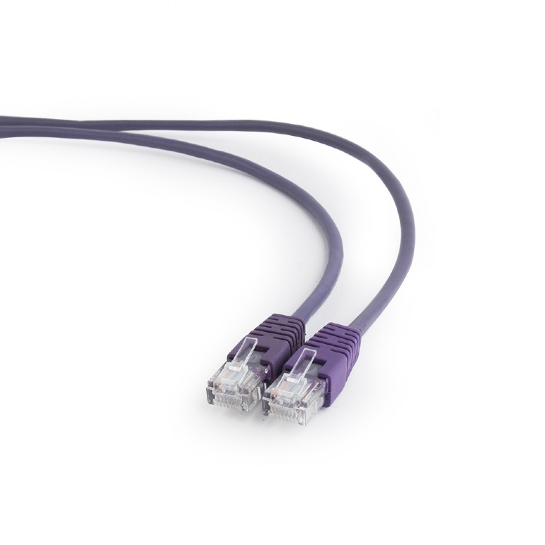 Сетевой кабель Gembird Cablexpert UTP cat.5e 1m Violet PP12-1M/V