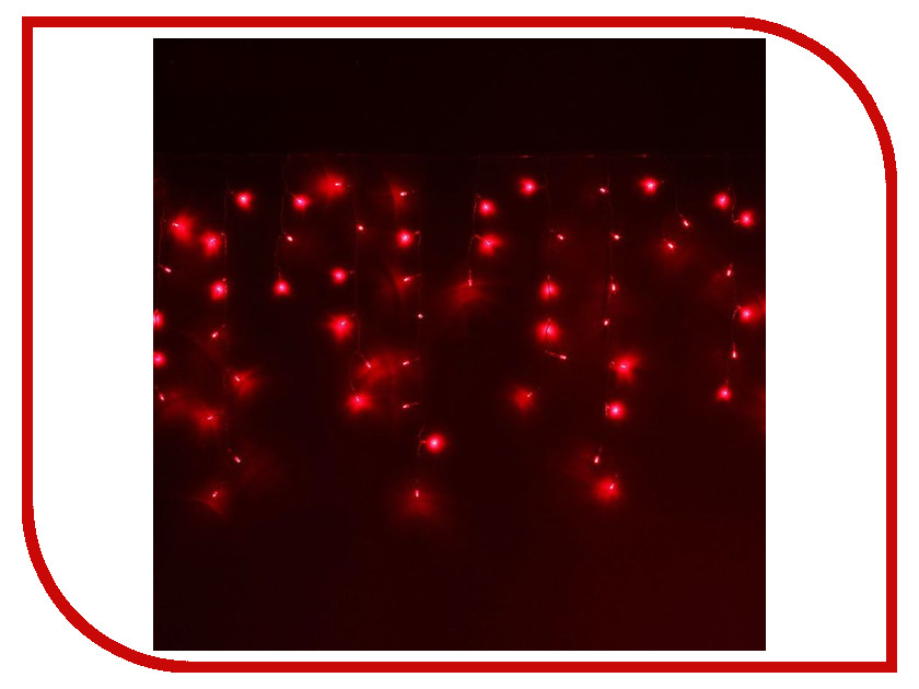 

Гирлянда Luazon Бахрома 5.2x0.6m LED-299-220V Red 1080422, Бахрома