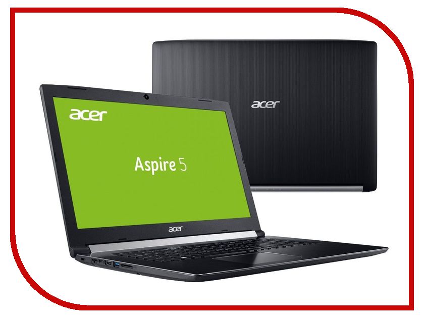 фото Ноутбук Acer Aspire A517-51G-51WJ NX.GSTER.016 (Intel Core i5-7200U 2.5 GHz/6144Mb/1000Gb/nVidia GeForce 940MX 2048Mb/Wi-Fi/Bluetooth/Cam/17.3/1920x1080/Windows 10 64-bit)