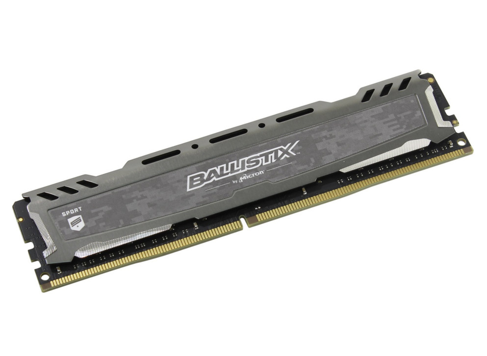 фото Модуль памяти Crucial Ballistix Sport LT Gray DDR4 UDIMM 2666MHz PC4-21300 - 16Gb BLS16G4D26BFSB