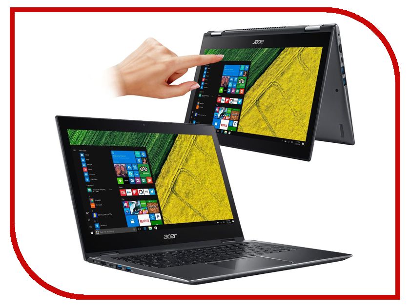 фото Ноутбук Acer Spin 5 SP513-52N-58QS NX.GR7ER.001 (Intel Core i5-8250U 1.6 GHz/8192Mb/256Gb SSD/No ODD/Intel HD Graphics/Wi-Fi/Bluetooth/Cam/13.3/1920x1080/Touchscreen/Windows 10 64-bit)