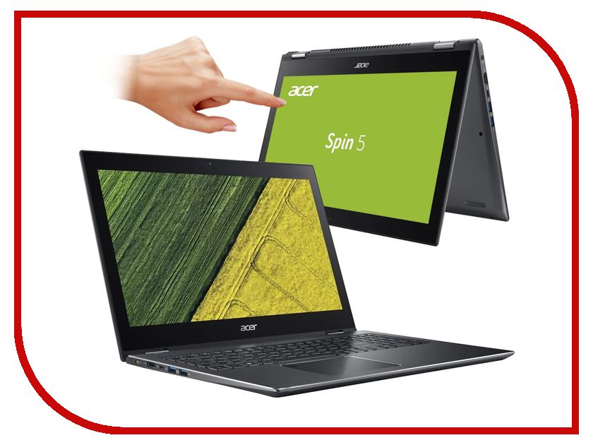 фото Ноутбук Acer Spin 5 SP515-51GN-581E NX.GTQER.001 (Intel Core i5-8250U 1.6 GHz/8192Mb/1000Gb/nVidia GeForce GTX 1050 4096Mb/Wi-Fi/Bluetooth/Cam/15.6/1920x1080/Touchscreen/Windows 10 64-bit)