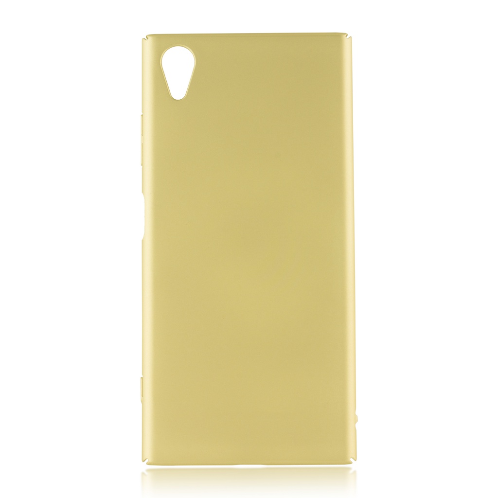 фото Чехол brosco для sony xperia xa1 plus gold xa1p-4side-st-gold