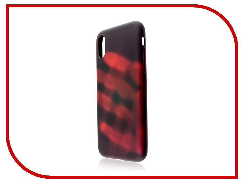 фото Аксессуар Чехол BROSCO Termo для APPLE iPhone X Black-Red IPX-TERMO-BLACK&amp;RED