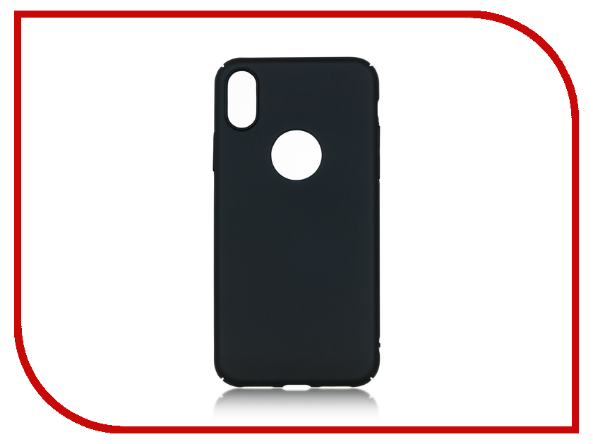 фото Аксессуар Чехол BROSCO Soft Touch для APPLE iPhone X Black IPX-4SIDE-ST-BLACK