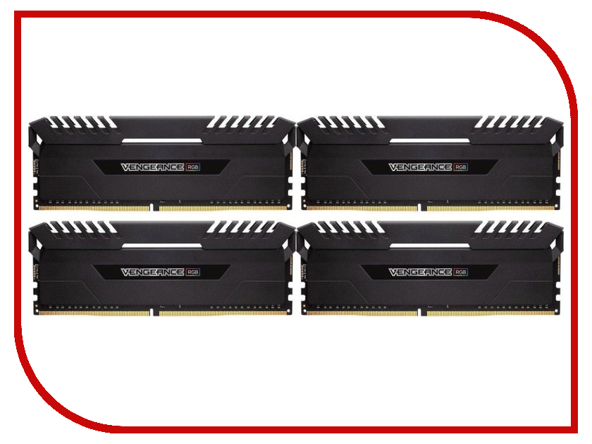 

Модуль памяти Corsair Vengeance RGB DDR4 DIMM 3000MHz PC4-24000 - 64Gb KIT (4x16Gb) CMR64GX4M4C3000C16
