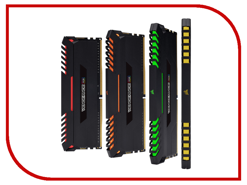 

Модуль памяти Corsair Vengeance RGB DDR4 DIMM 3200MHz PC4-25600 - 64Gb KIT (4x16Gb) CMR64GX4M4C3200C16