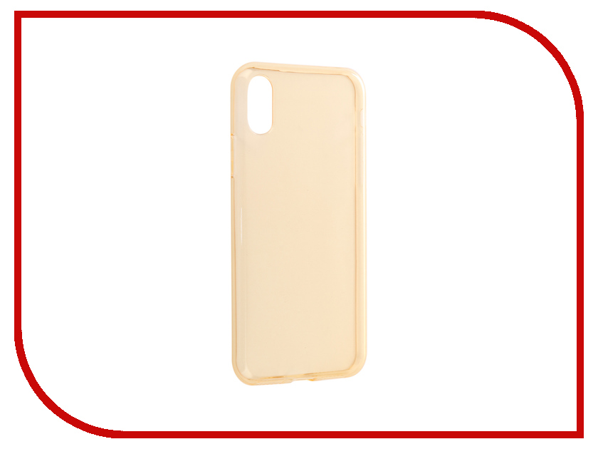 фото Аксессуар Чехол Neypo Силиконовый для APPLE iPhone X Transparent Gold NST3137