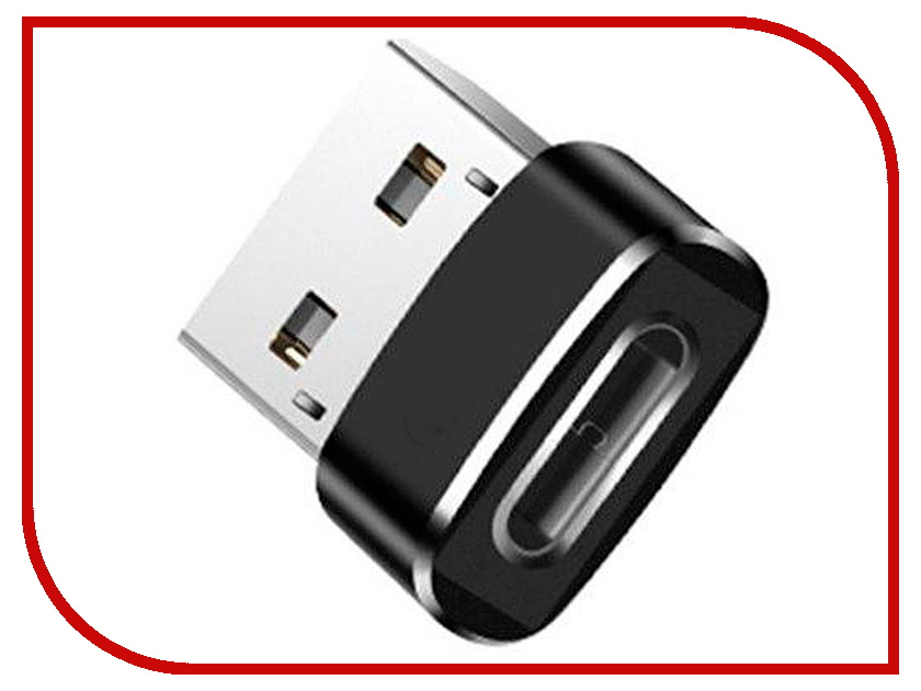 фото Аксессуар Red Line Адаптер Type-C - USB Black УТ000014088