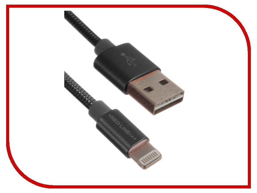 

Аксессуар Red Line S7 USB - Lightning 8-pin Black УТ000012472, Line S7