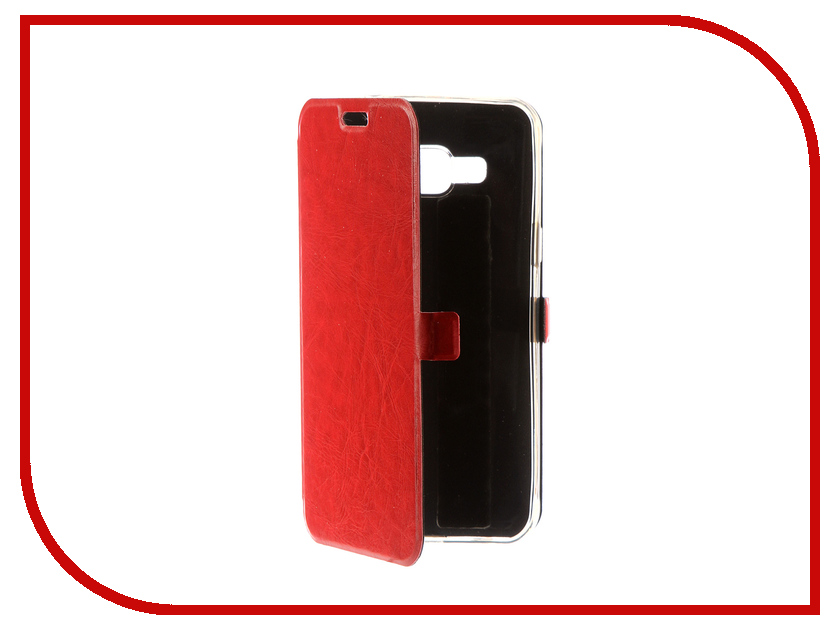 фото Аксессуар Чехол Samsung Galaxy J3 2016 CaseGuru Magnetic Case Glossy Red 100478