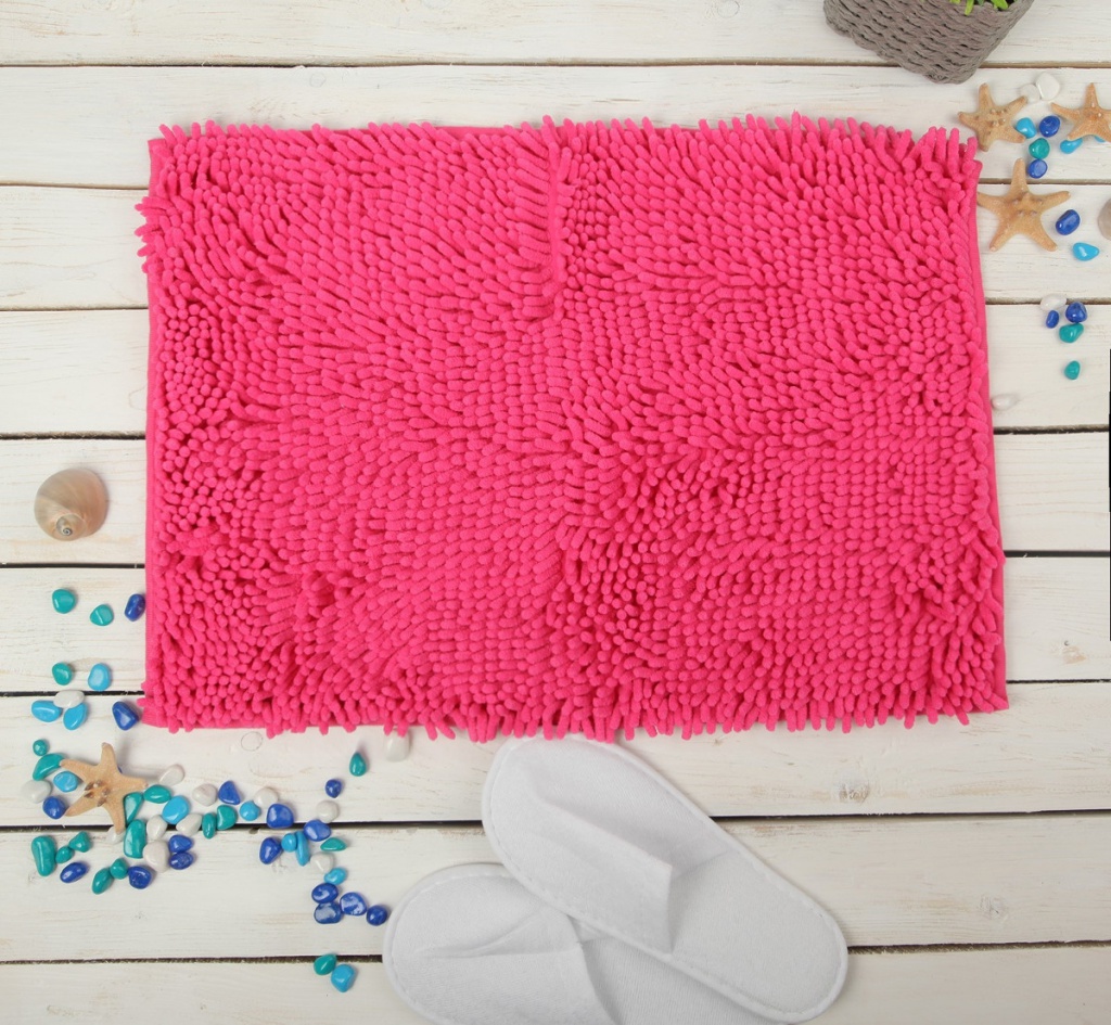 

Коврик Доляна Букли 40x60cm Pink 2810470, Букли