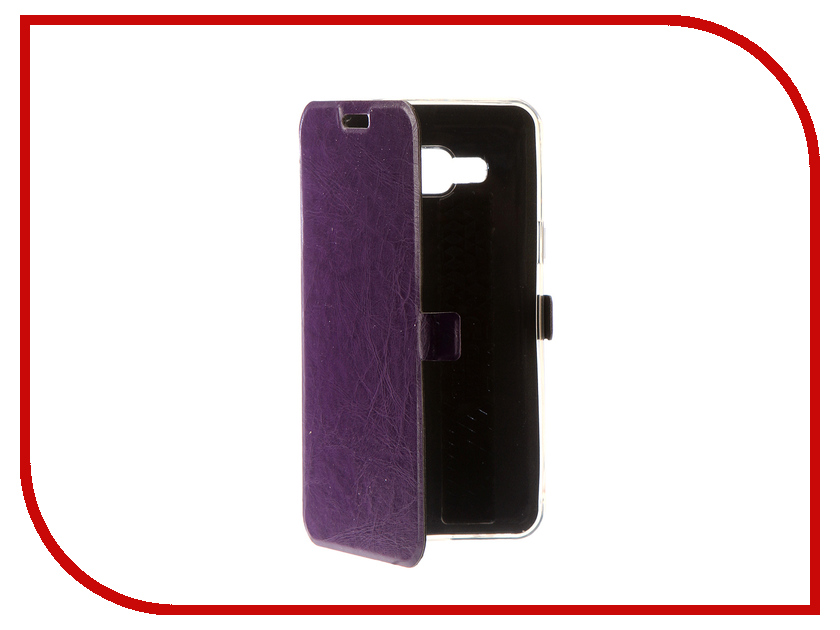 фото Аксессуар Чехол Samsung Galaxy J3 2016 CaseGuru Magnetic Case Glossy Purple 100481