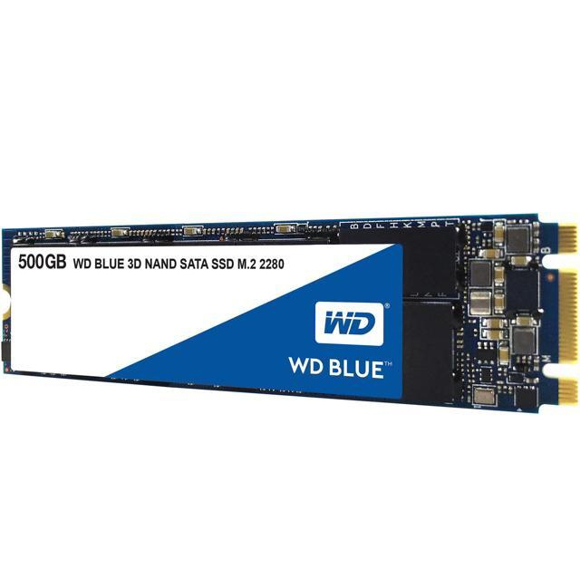 Твердотельный накопитель Western Digital WD BLUE 3D NAND SATA SSD 500 GB (WDS500G2B0B)