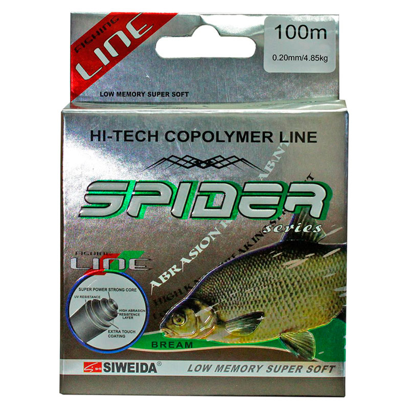 

Леска Siweida SWD Spider Bream 100m 0.20mm 4.85kg 5250202, 100m 0.20mm 4.85kg