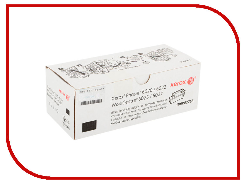 

Картридж Xerox 106R02763 Black для Phaser 6020/22 / WorkCentre 6025/27