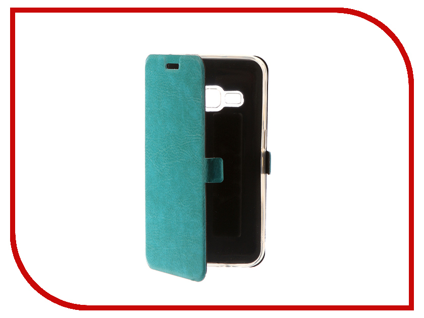 фото Аксессуар Чехол Samsung Galaxy J1 2016 CaseGuru Magnetic Case Turquoise 101039