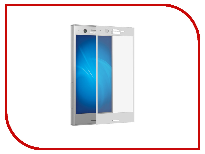 

Аксессуар Защитное стекло Sony Xperia XZ1 DF Full Screen xColor-10 White