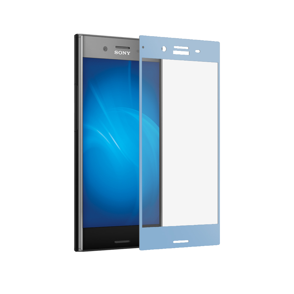 

Аксессуар Защитное стекло DF для Sony Xperia XZs Full Screen xColor-09 Blue, xColor-09