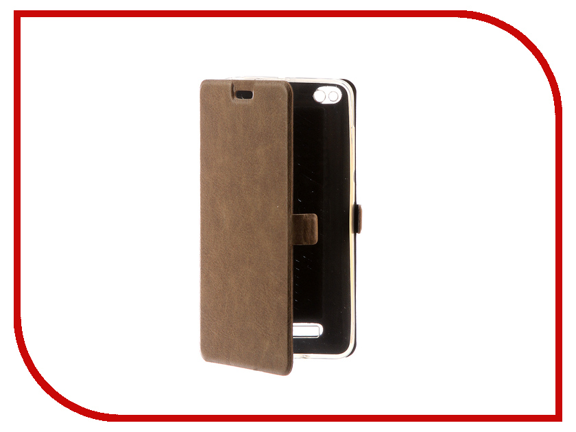 фото Аксессуар Чехол Xiaomi Redmi 4A CaseGuru Magnetic Case Light Brown 101037