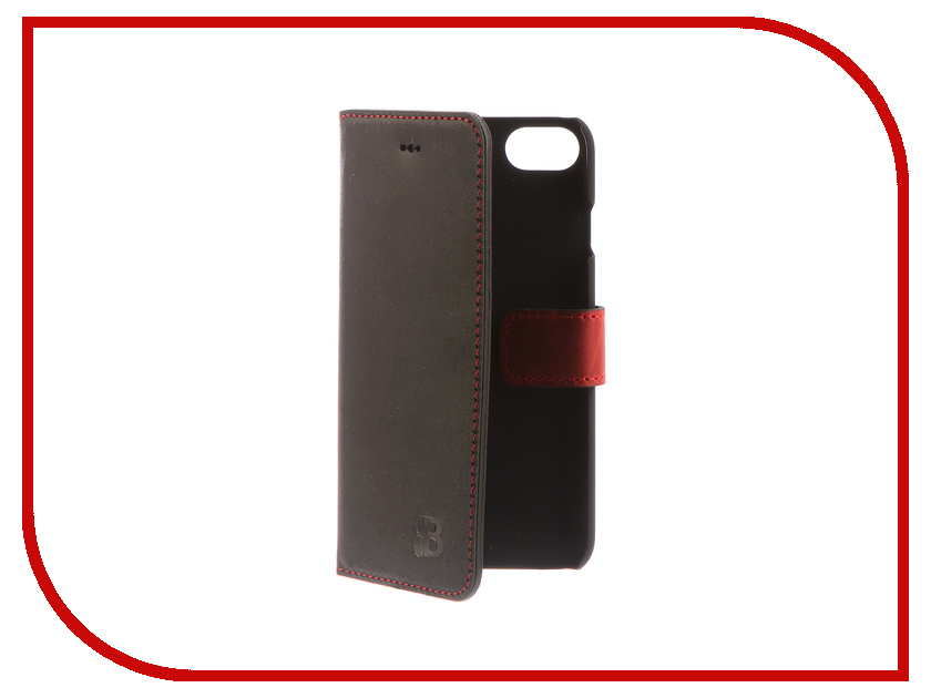 фото Аксессуар Чехол-книжка Burkley для APPLE iPhone 7 Black/Red BMCWCRDBLI7