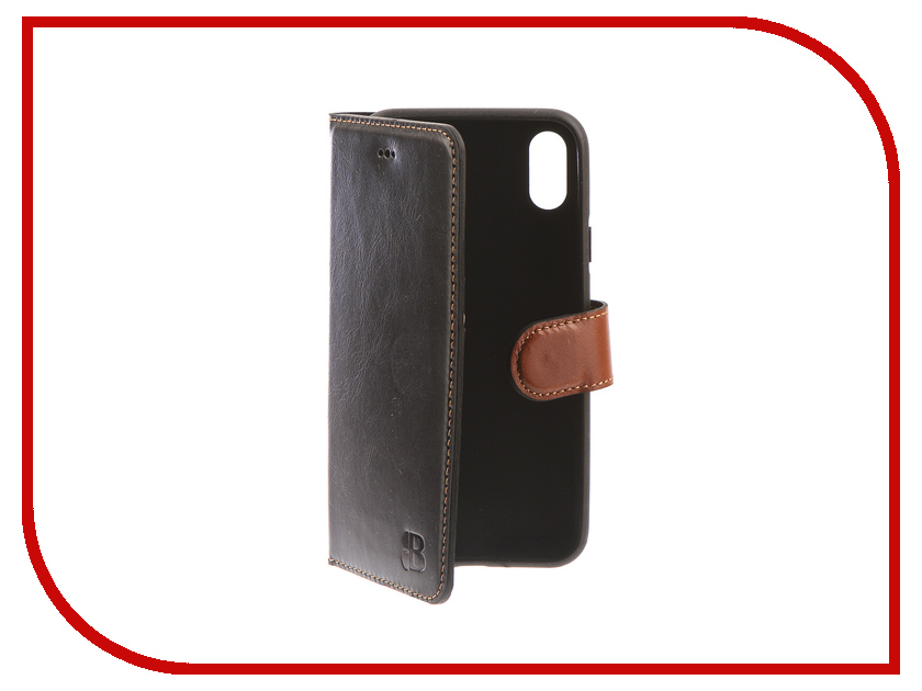 фото Аксессуар Чехол-книжка Burkley Wallet для APPLE iPhone X Black/Brown WCrst1rst3iPX