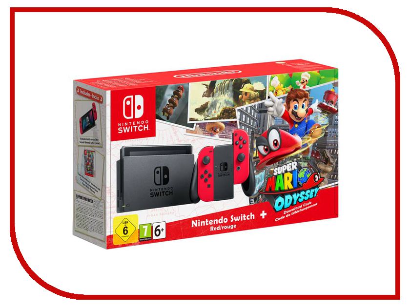 

Игровая приставка Nintendo Switch Red + Super Mario Odyssey Bundle