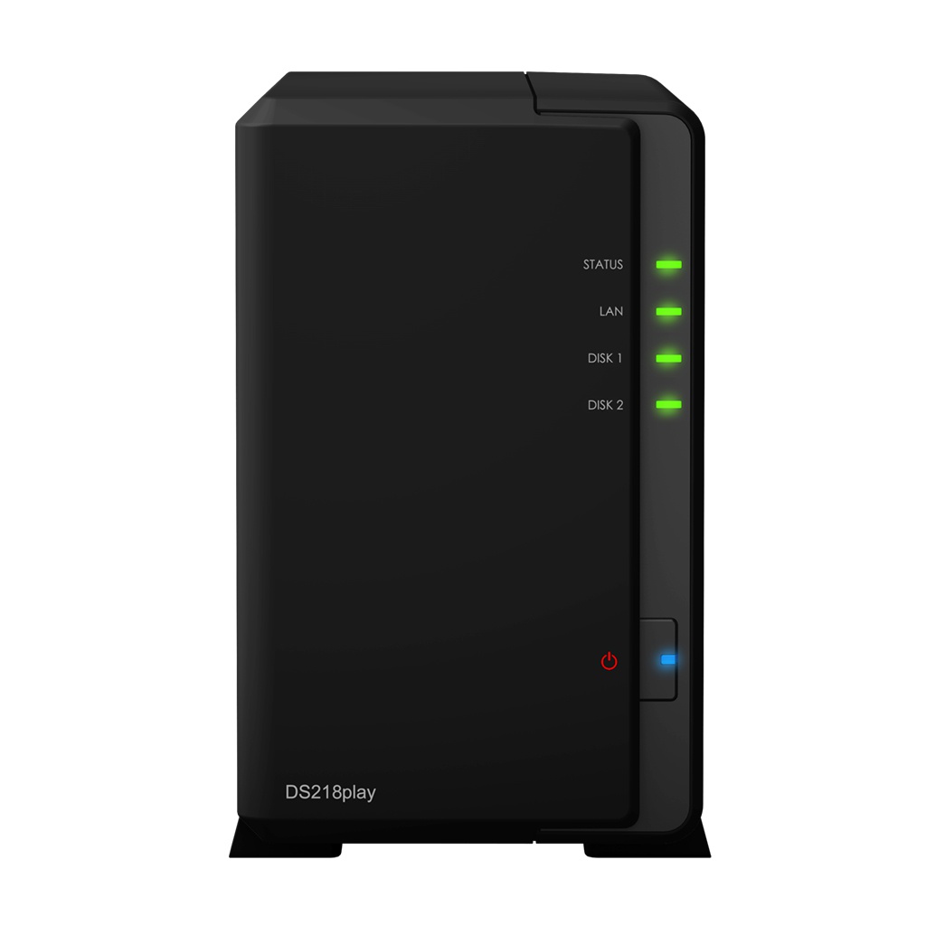 Сетевое хранилище Synology DS218play synology rs422 сетевое хранилище