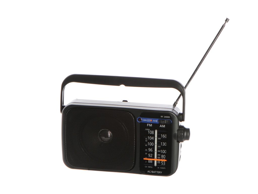 Радиоприемник Panasonic RF-2400DEE-K радиоприемник panasonic rf p50d серебристый