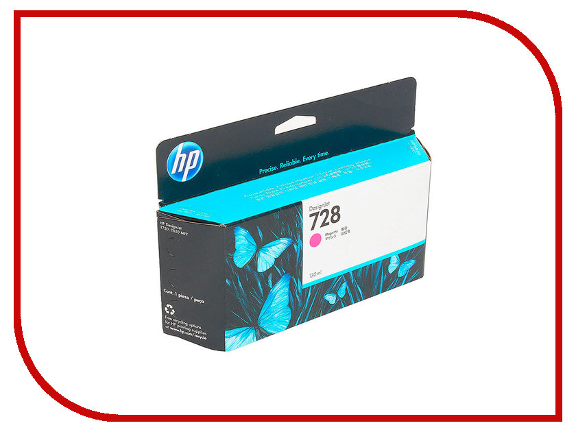 

Картридж HP 728 F9J66A 130ml Magenta для DesignJet
